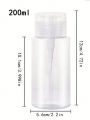 200ml Nail Polish Remover, Push Down Pump  Dispenser, Empty Makeup Acetone Containers