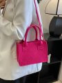 Neon Pink Square Bag