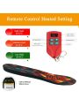 Electric Heated Insoles USB Rechargeable Adjustable Temperature Heated Shoes Soles Winter Foot Warmers for Men Women with Remote