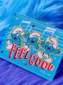 SHEIN X The Smurfs Cute Cartoon Pattern Card Holder