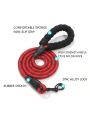 One, pet foam handle leash, pet supplies dog leash, dog walking rope reflective wire, foam handle round rope leash, red
