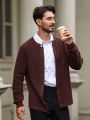 Men's Long Sleeve Button-up Cardigan Sweater