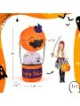 Gymax 6FT Tall Halloween Ghost Pumpkin Inflatable Hot Air Balloon Decor w/ LED Lights