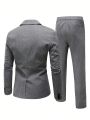 Manfinity Mode Men's Striped Suit Set
