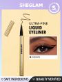 SHEGLAM Line & Define Waterproof Liquid Eyeliner - Brown Long Lasting Matte Eyeliner Pencil Sweatproof No Smudge Professional Eye Make Up