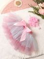 Newborn Photography Layer Skirt With Headband