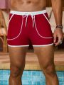 Men's Drawstring Waist Beach Shorts