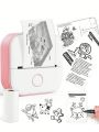 Phomemo T02 Sticker Printer - Mini Thermal Printer, Sticker Maker Machine, Portable Bluetooth Pocket Phone Printer, for DIY Journal, Photos, Notes, Kids Gifts, Compatible with iOS & Android
