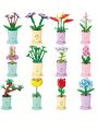 1set teenagers Flower Shaped Building Block Toy