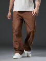Men Plus Flap Pocket Side Cargo Jeans
