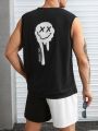Manfinity Men Plus Expression & Slogan Graphic Tank Top