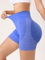 High-Waisted Seamless Athletic Shorts