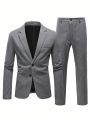 Manfinity Mode Men's Striped Suit Set