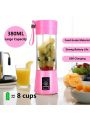 Personal Portable Blender,Mini Juice Blender, USB Rechargeable Small Size Blender For Smoothies And Shakes,Mini Juicer Cup Travel 380ml, Juice, Milk,5Colors Available