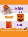 JOYIN 2 PCS Halloween Trick or Treat Bags LED Light Pumpkin Buckets Reusable Goody Bucket for Kids Halloween Birthday Party