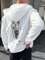 Manfinity Hypemode Men's Hooded Sweatshirt With Dog Print