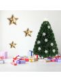 Gymax Fiber Optic 3' PVC Artificial Christmas Tree LED Lights Snowflakes Decoration