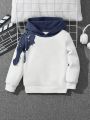 SHEIN Young Boy Crocodile Print Hoodie