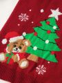 PETSIN Christmas Style Pet Sweater With Christmas Tree And Teddy Bear Patterns