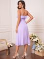 Ruffle Trim Cami Bridesmaid Dress