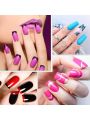 krofaue Half Cover False Nails Tips Set 1000pcs French Style Nail Tips Kit with Nail Gel, Clipper, Nail File Strips and Mini UV Nail Lamp with Box for Nail Tips Art Salons and Home DIY