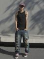 Men'S Distressed Loose Jeans