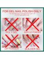 Morovan Gel Nail Polish Remover Kit 2 Pack - 5ml 0.5fl.oz Gel Remover for Nails Set Quick Easy Remove Soak-Off Gel Polish Remover Cuticle Pusher Peeler Cuticle