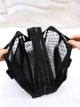 Simple & Fashionable Makeup & Toiletry Bag With Handle, Storage Organizer