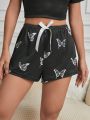Women's Butterfly Patterned Pyjama Bottoms