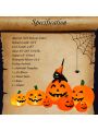Costway Halloween 7.5 FT Inflatable Pumpkin Combo Decoration w/ Witch Black Cat