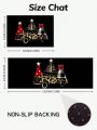 SHEIN Christmas Pattern Living Room & Kitchen Carpet