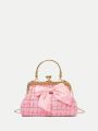 SHEIN MOD Bow Decor Chain Strap Crossbody Bag