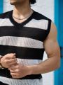 Men'S Striped Sweater Vest