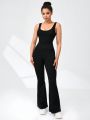 Women's Yoga Spiral Thread Sports Jumpsuit