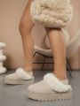 Women's Fluffy Trim House Slippers