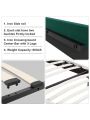 Flolinda Twin Bed Frame with Velvet Upholstered Headboard Modern Twin Platform Bed Frame for Girls and Boys No Box Spring Needed, Easy Assembly, Green