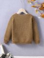 Boys' (little) Round Neck Drop Shoulder Sweater