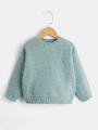 Boys' Round Neck Long Sleeve Sweater
