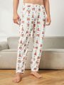 Men'S Cartoon & Letter Print Lounge Pants