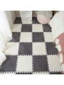 10pcs Interlocking Floor Mats Bedside Mat For Bedroom, Pink Anti-slip Carpet For Shock Absorption Protection