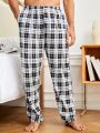 Men's Plaid Pattern Home Wear Bottoms