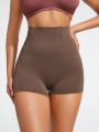 SHEIN SHAPE Solid Color Women's High Waist Tummy Control Shapewear Bottoms