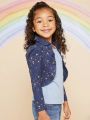 Girls' (little) Star Print Jacket
