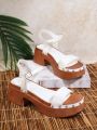 Women's Platform Wedge Heel Sandals With Fashionable Style