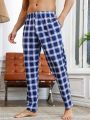 Men'S Plaid Pattern Home Wear Bottoms