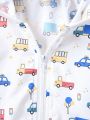 Baby Boys' Sun-Protective Jacket With Cute Car Pattern