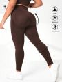 Yoga Futuristic Plus Size Women's Yoga Fitness Sports Leggings