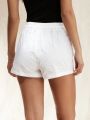 Forever 21 Ladies' Elastic Waist Embroidered Shorts