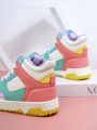 Girls Colorblock Lace Up Front High Top Sneakers