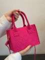 Neon Pink Square Bag